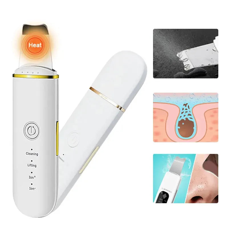 White device with heat indicator