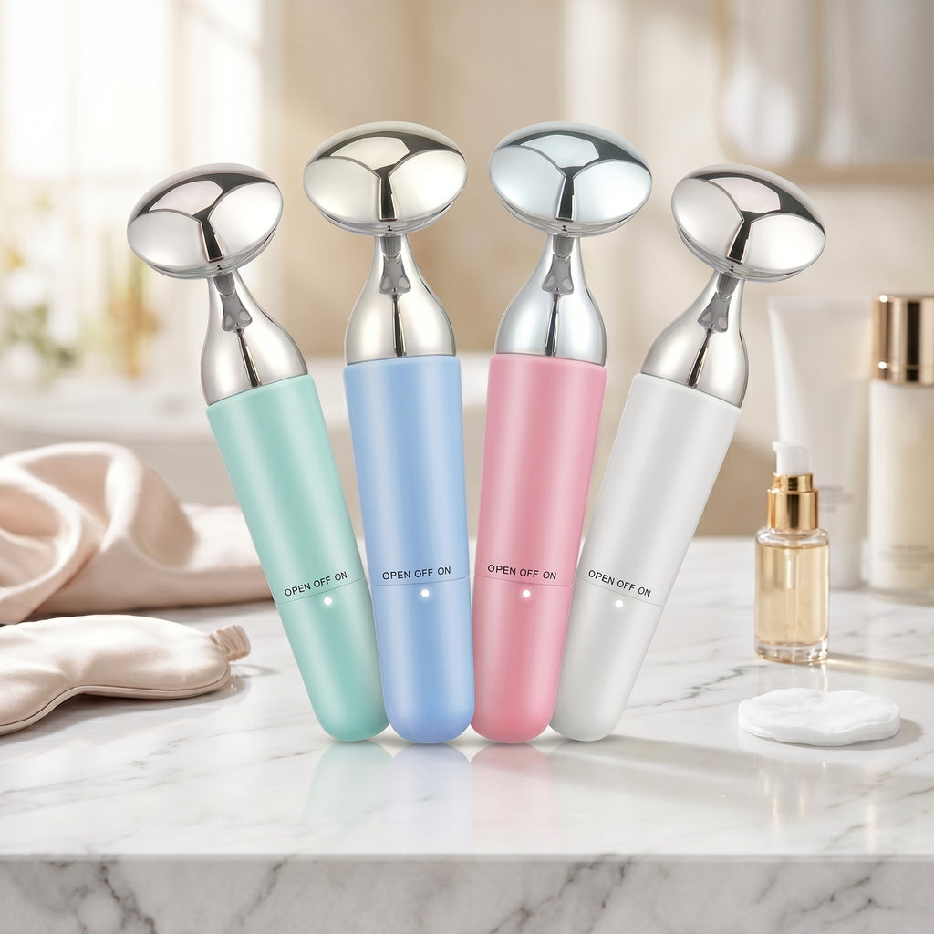 Green,Blue,Pink And White Electric Cleansing And Massage Device