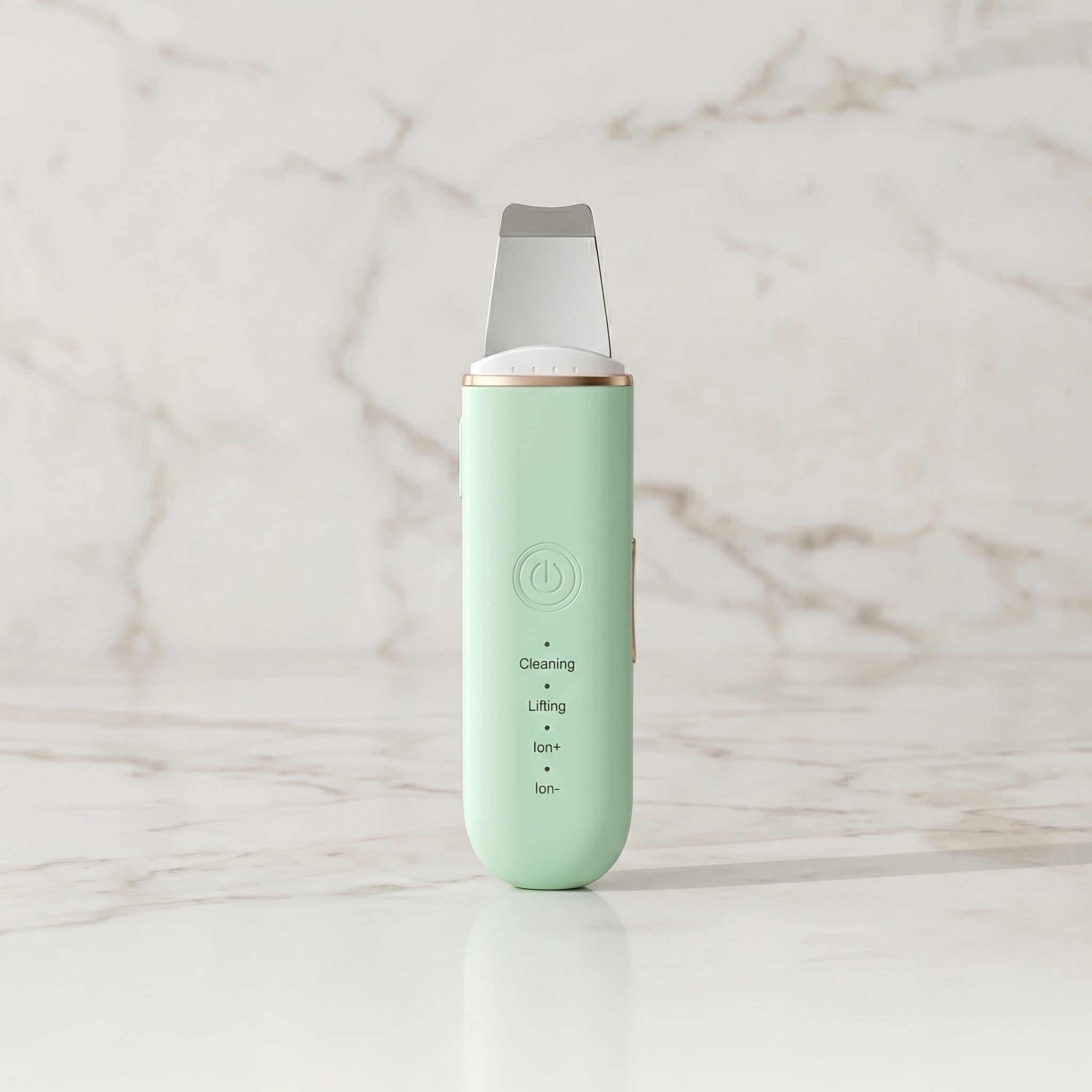 Green AuraSelf Ultrasonic Facial Skin Scrubber