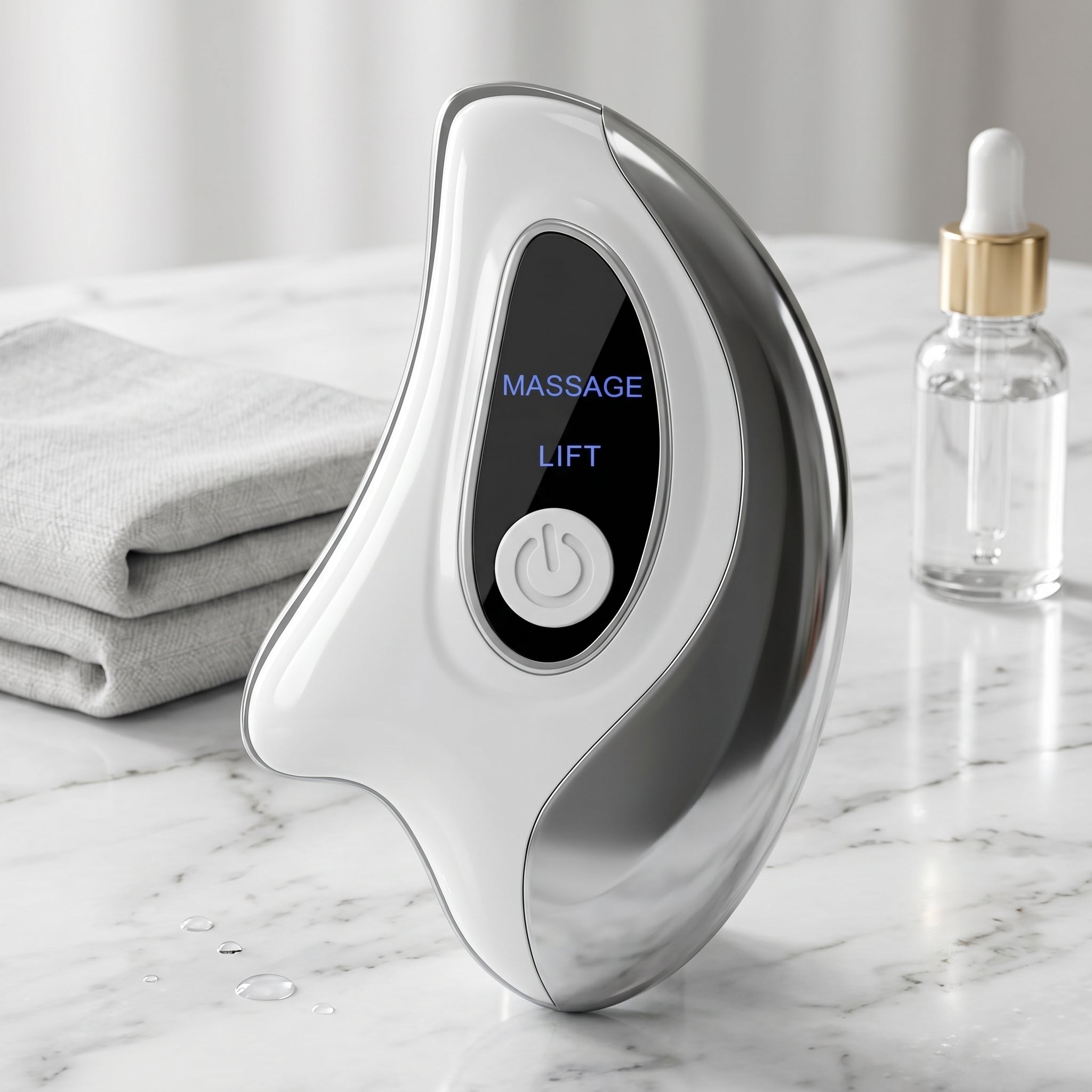 Auraself White gua sha massage and lift tool 