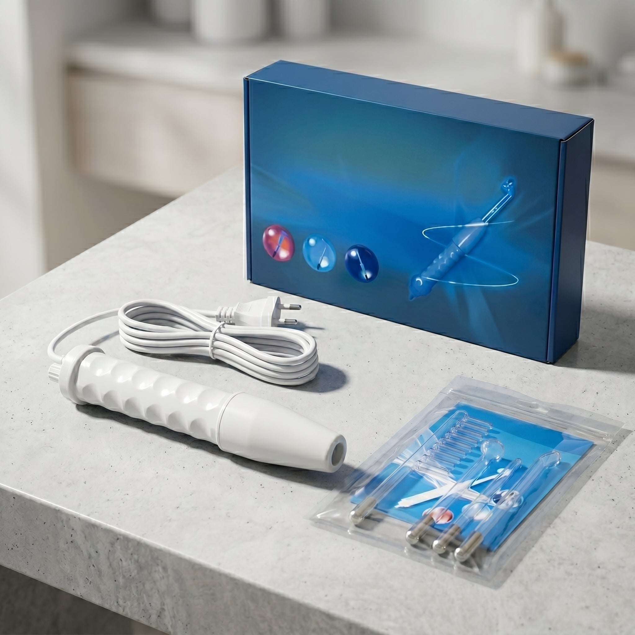 Ozone High-Frequency Acne Therapy Device with gears provided 