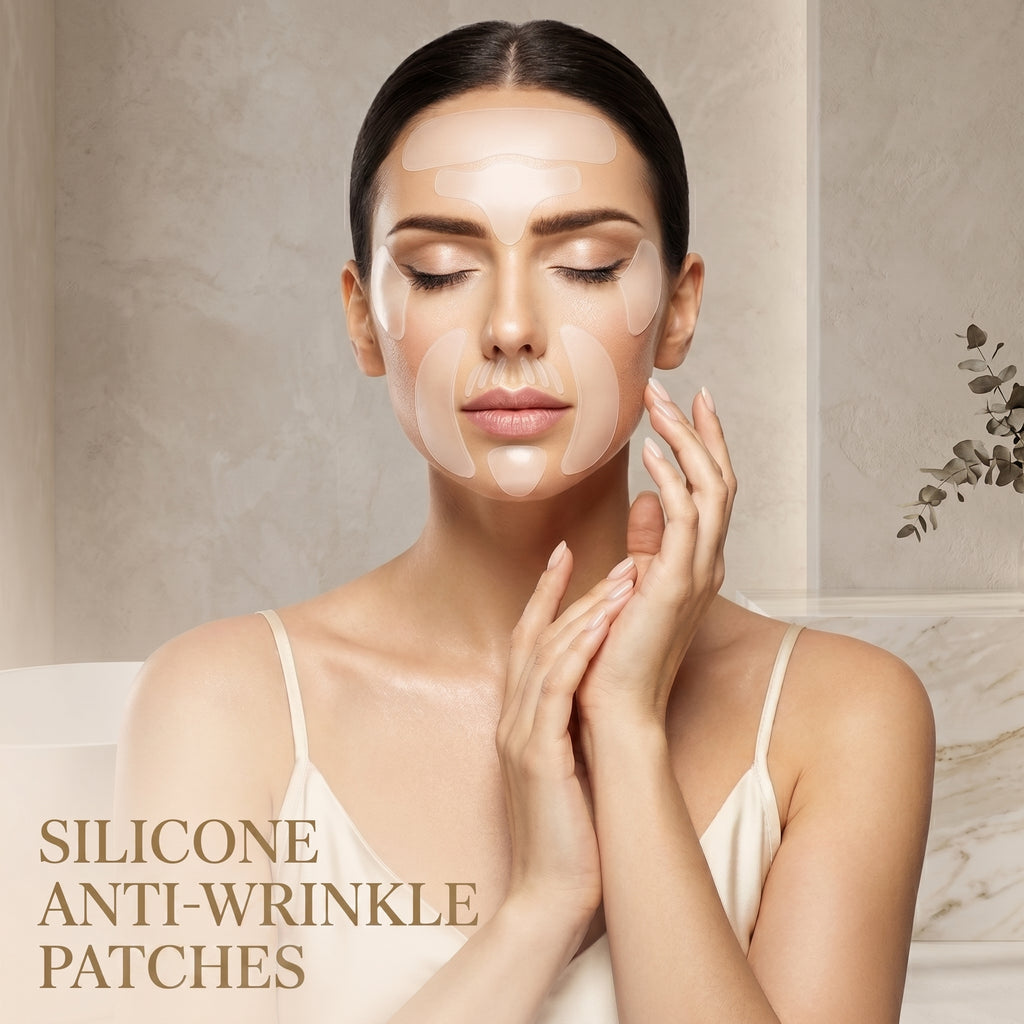 16-piece Silicone Wrinkle Patch Set for fine line reduction.