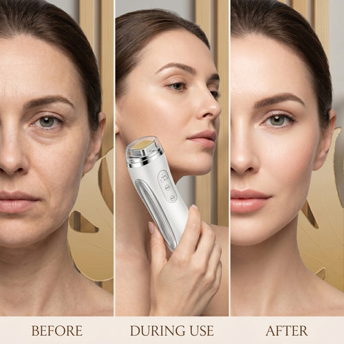 Before And After of using the White Thermal Heat Lifting Device