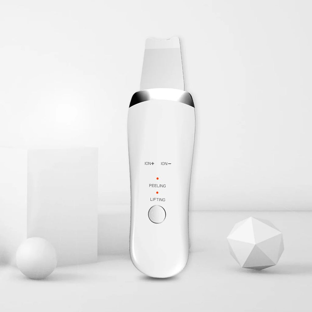White Ultrasonic Skin Scrubber 
