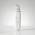 White AuraSelf Ultrasonic Facial Skin Scrubber